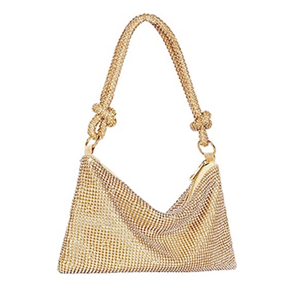 Rhinestone Slouch Evening Bag